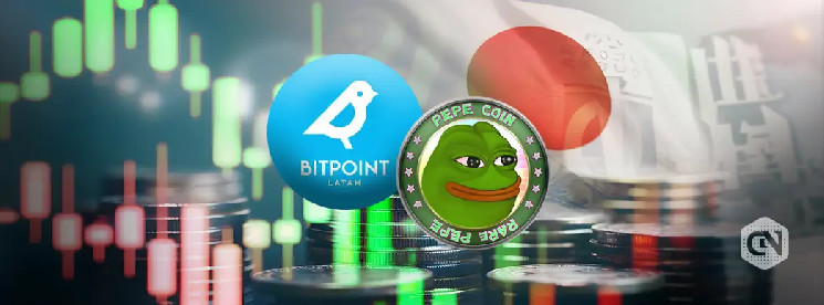 میم کوین پپه اولین میم کوینی است که در ژاپن در BITPoint فهرست شده است